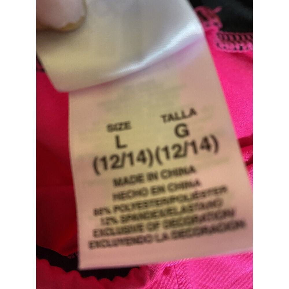 Adidas Girls Leggings Neon Pink - Picture 4 of 5